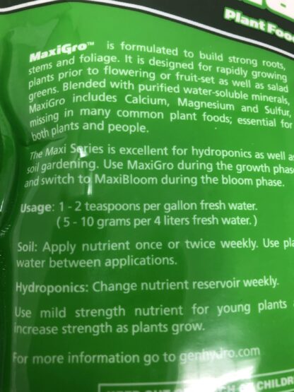 Nutrient Bag info1