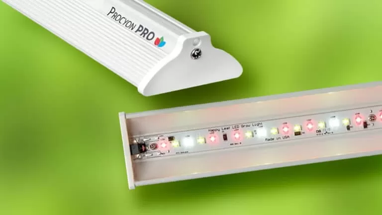 Procyon Pro Grow Light in Front of Green Background