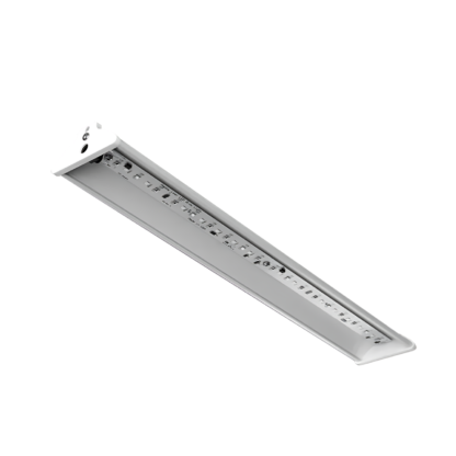 white 17 inch LED growing light on white background